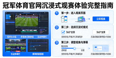 冠军体育官网沉浸式观赛体验完整指南，包含功能界面截图与操作步骤示意图